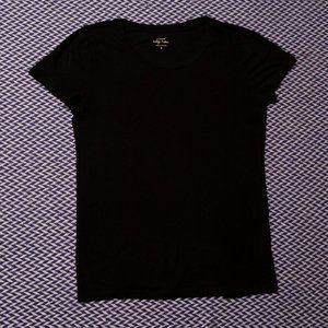Basic Black J. Crew Vintage Cotton Tee, Small